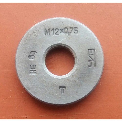 Кольцо резьбовое М12х0,75      НЕ   6g 