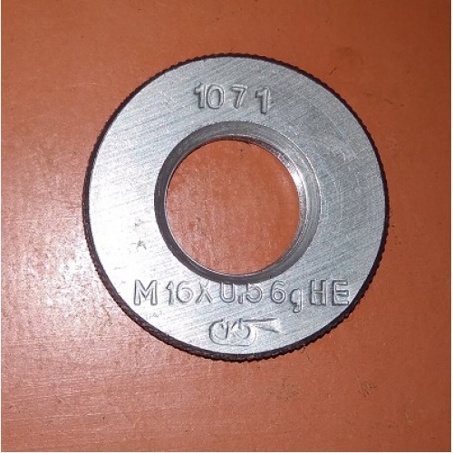 Кольцо резьбовое М16х0,5   НЕ 6g 